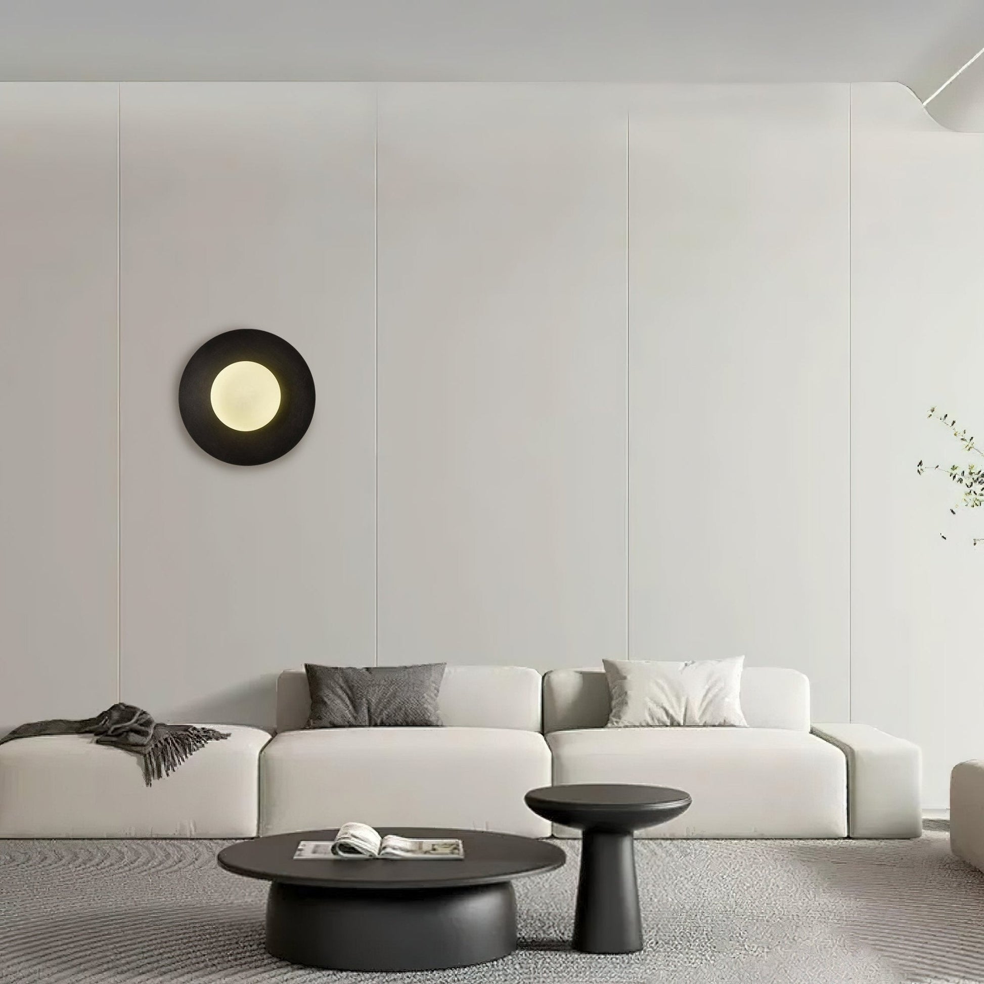 Round Glass Art Wall Lamp - Blowlighting