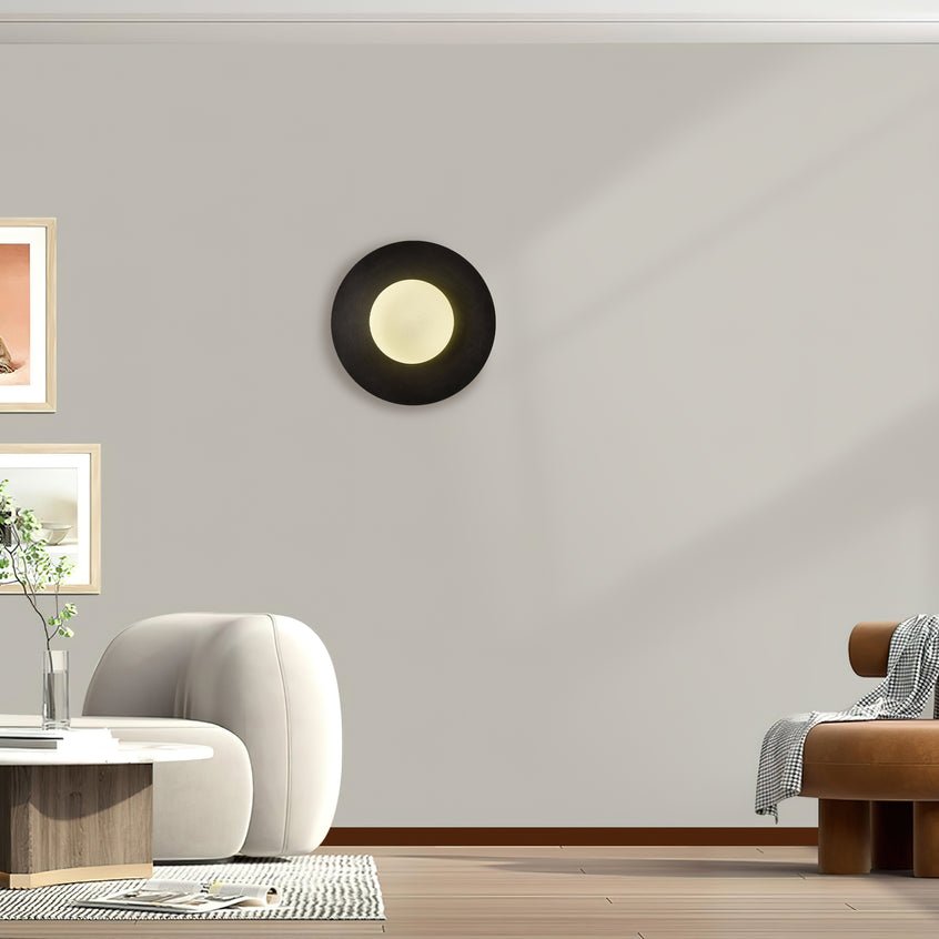 Round Glass Art Wall Lamp - Blowlighting