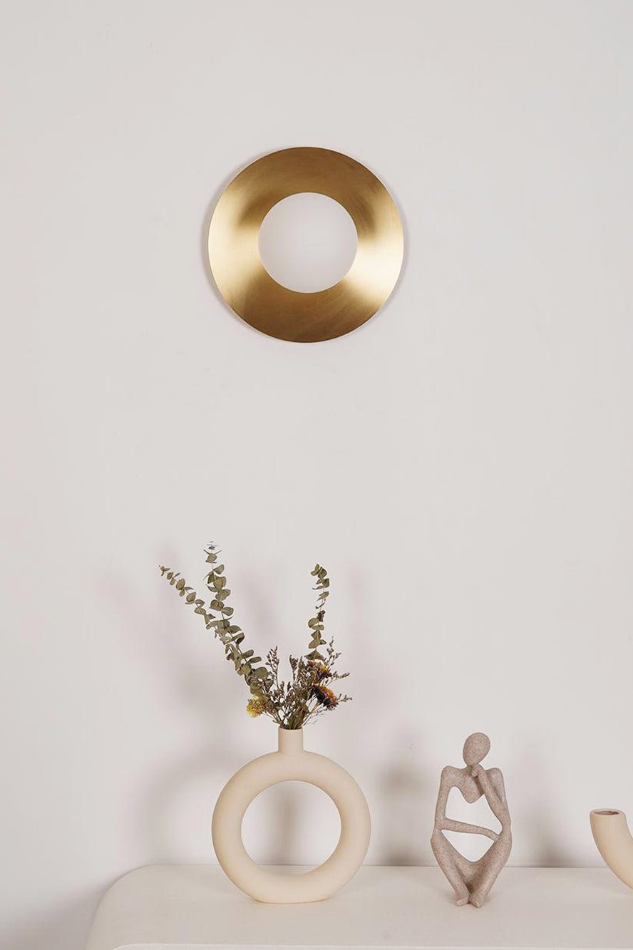 Round Glass Art Wall Lamp - Blowlighting