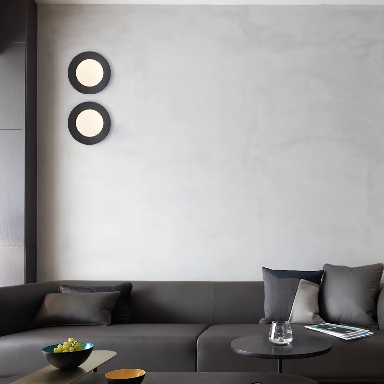 Round Glass Art Wall Lamp - Blowlighting