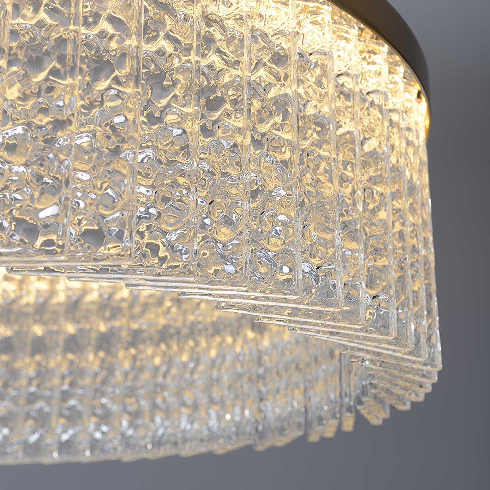 Round Halo Crystal Chandelier - Blowlighting