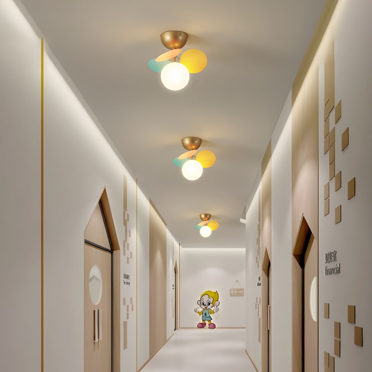 Round Macaron Ceiling Lamp - Blowlighting