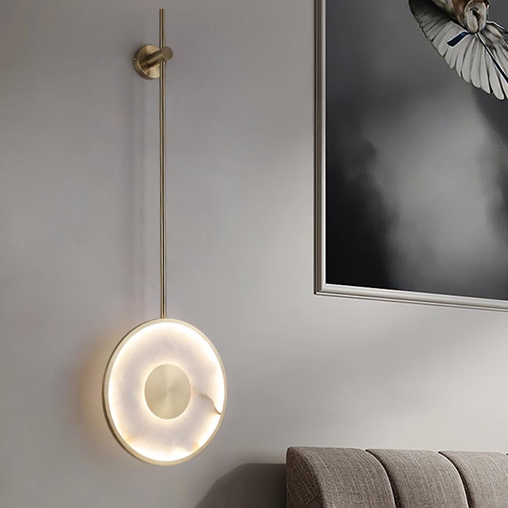 Vevelila Minimalist Alabaster Pendant Light - Blowlighting