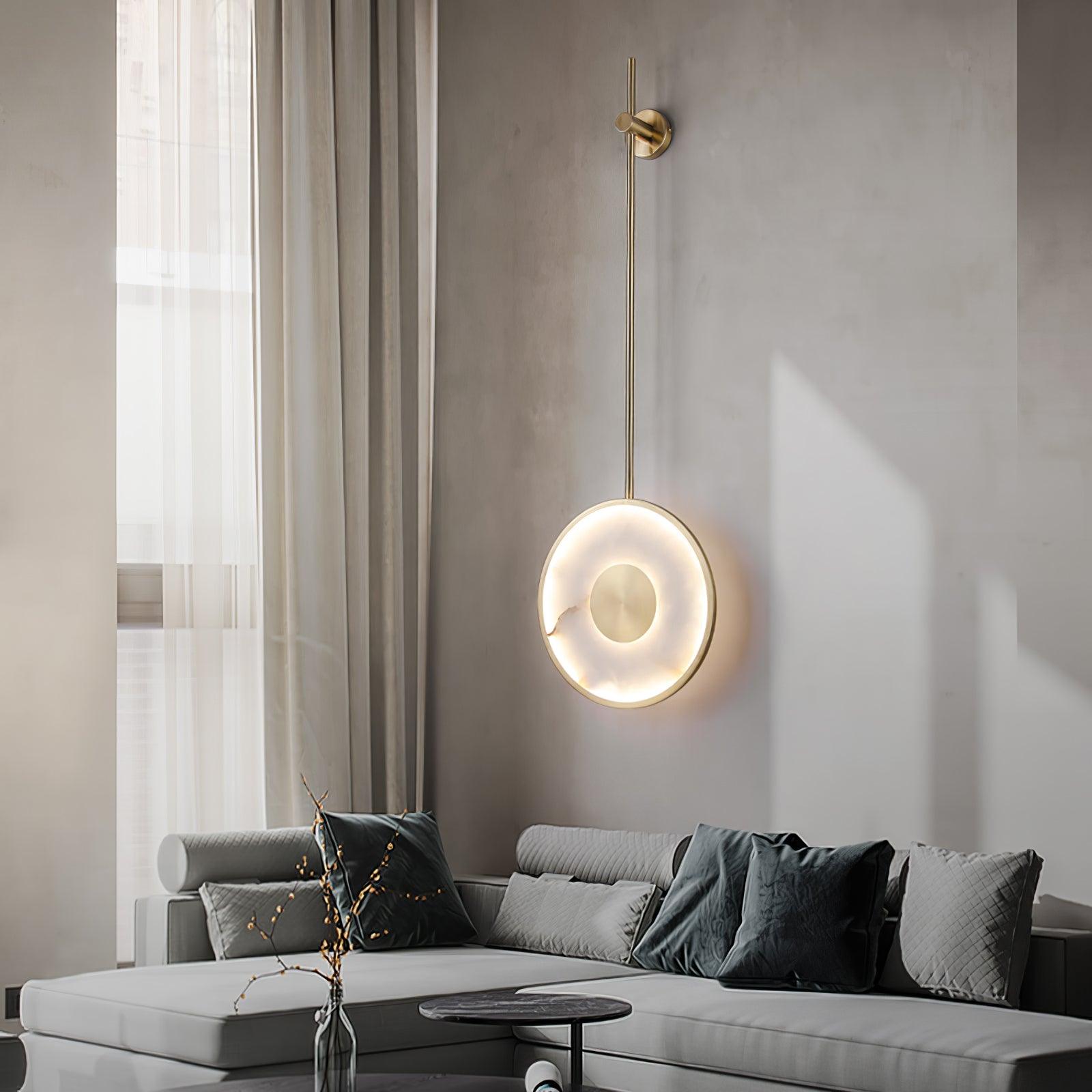 Vevelila Minimalist Alabaster Pendant Light - Blowlighting