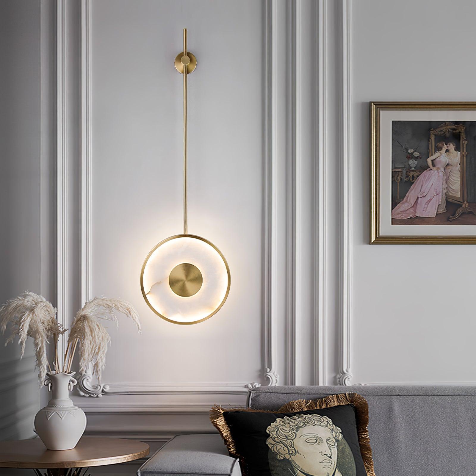 Vevelila Minimalist Alabaster Pendant Light - Blowlighting