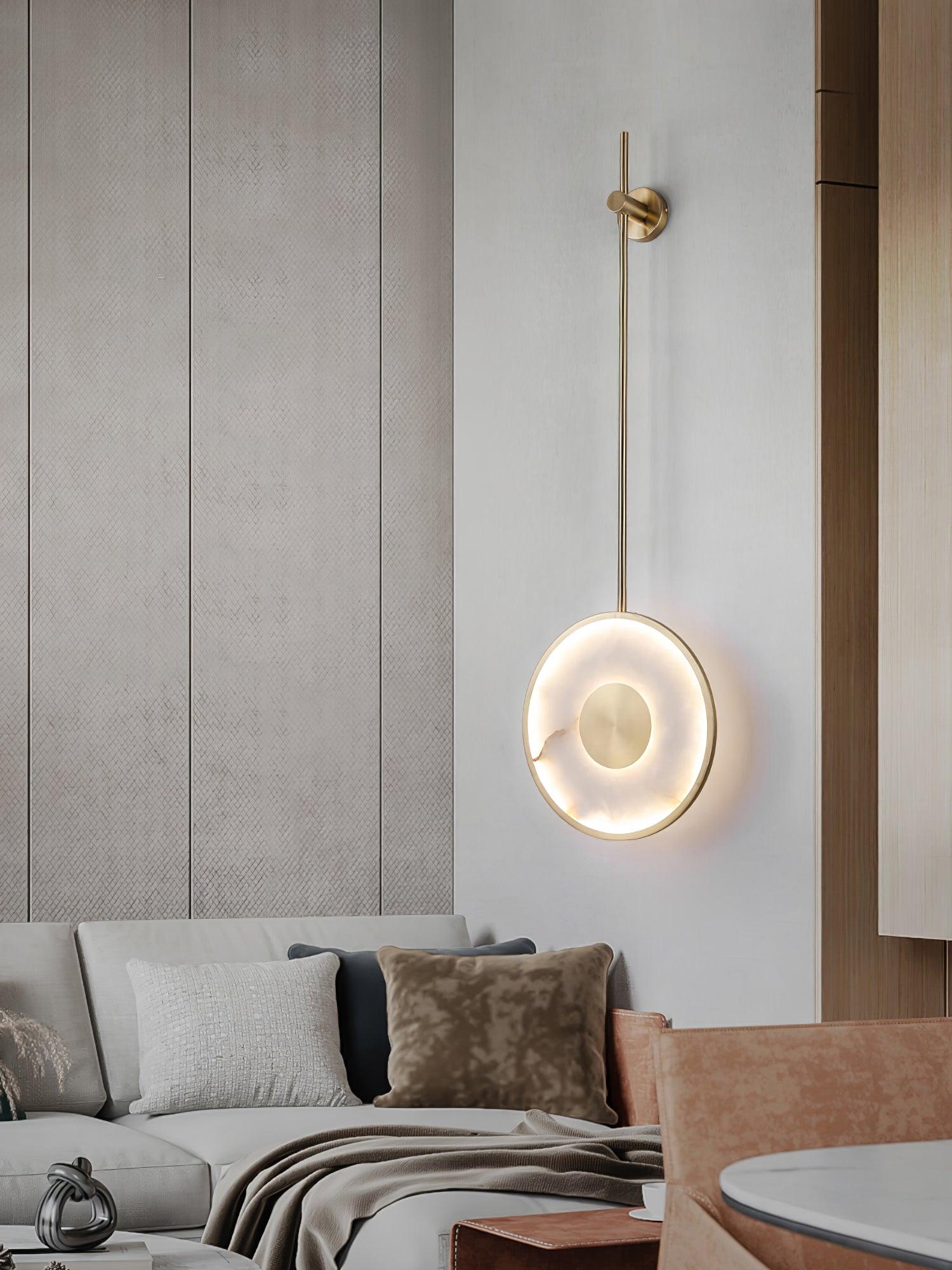 Vevelila Minimalist Alabaster Pendant Light - Blowlighting