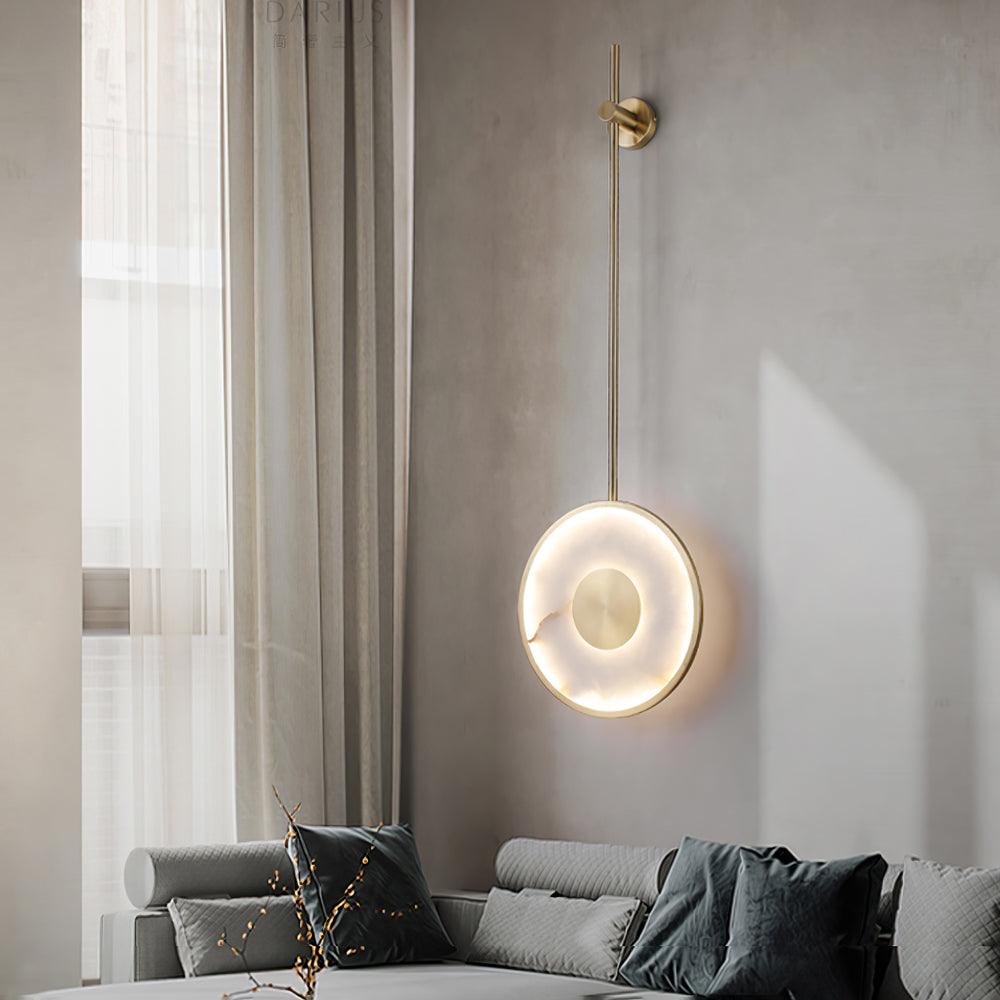 Vevelila Minimalist Alabaster Pendant Light - Blowlighting