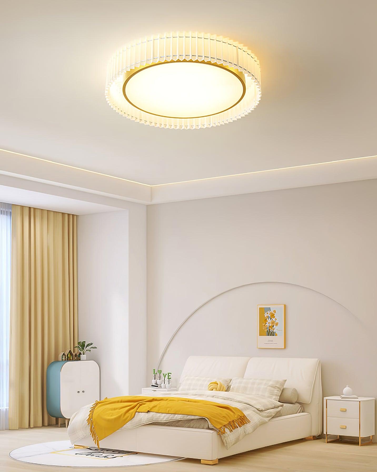 Round Pleated Ceiling Lamp - Blowlighting