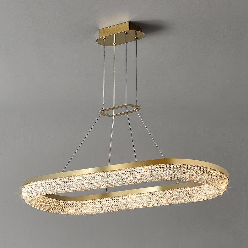 Round Ring Crystal Chandeliers - Blowlighting