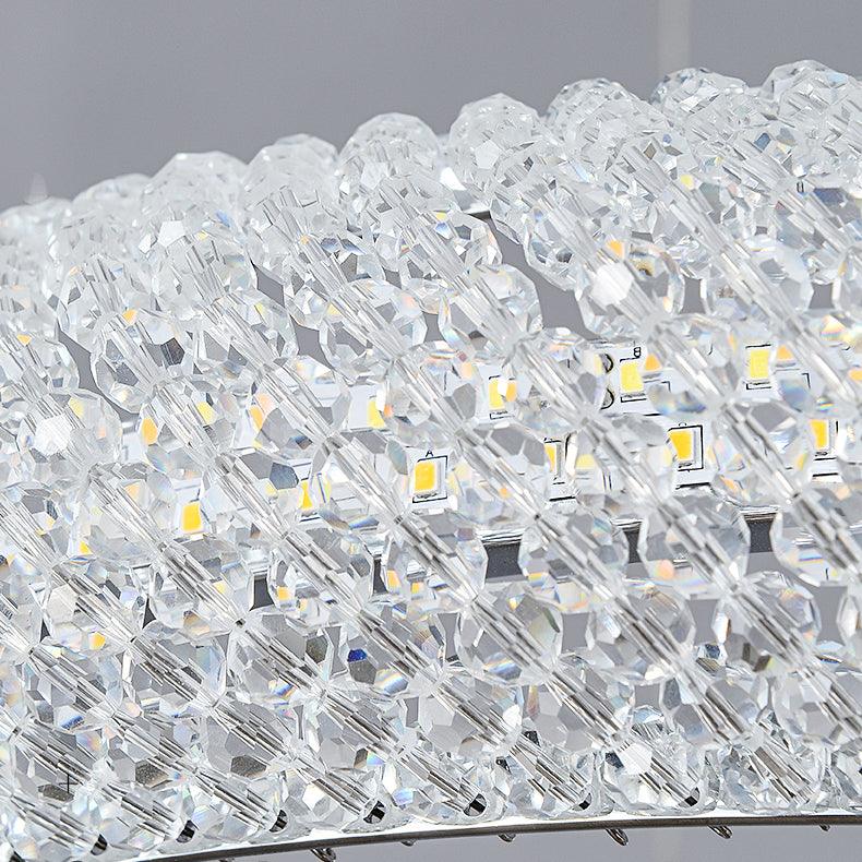 Round Ring Crystal Chandeliers - Blowlighting