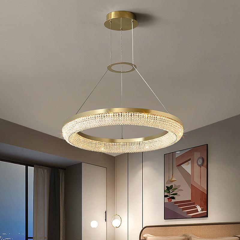 Round Ring Crystal Chandeliers - Blowlighting