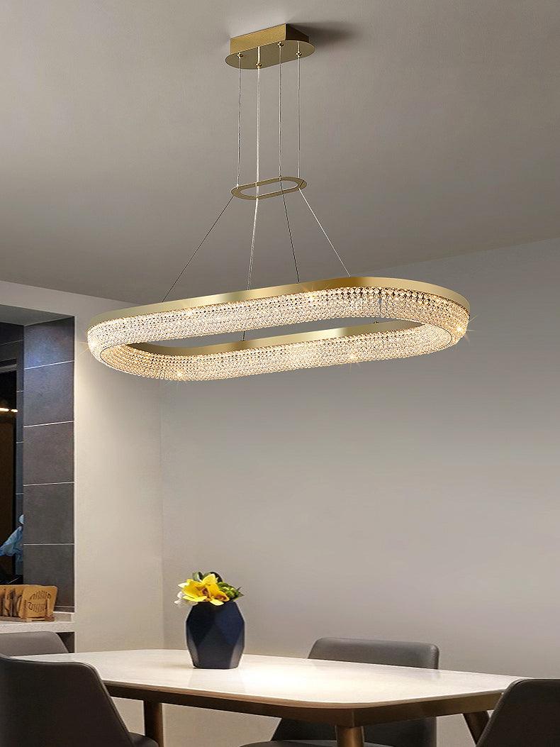 Round Ring Crystal Chandeliers - Blowlighting