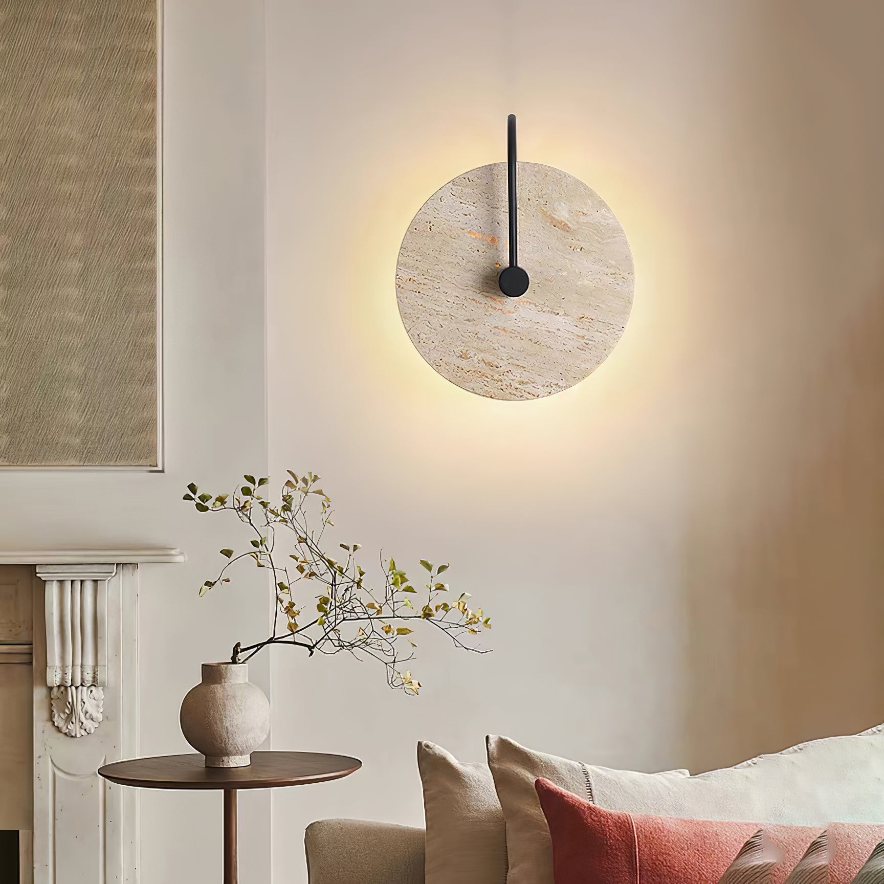 Kara Travertine Wall Light - Blowlighting