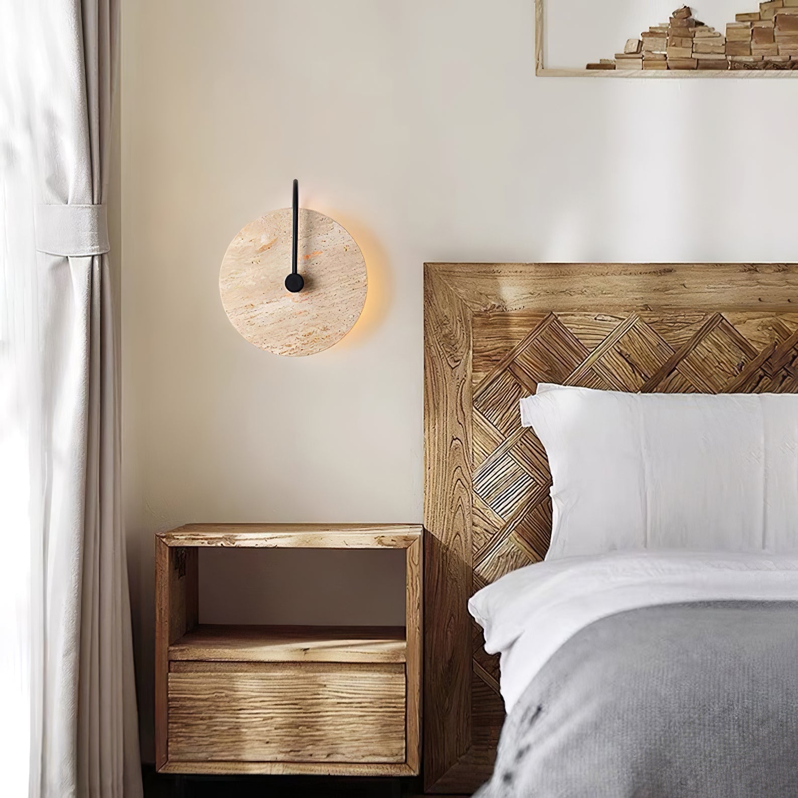 Kara Travertine Wall Light - Blowlighting