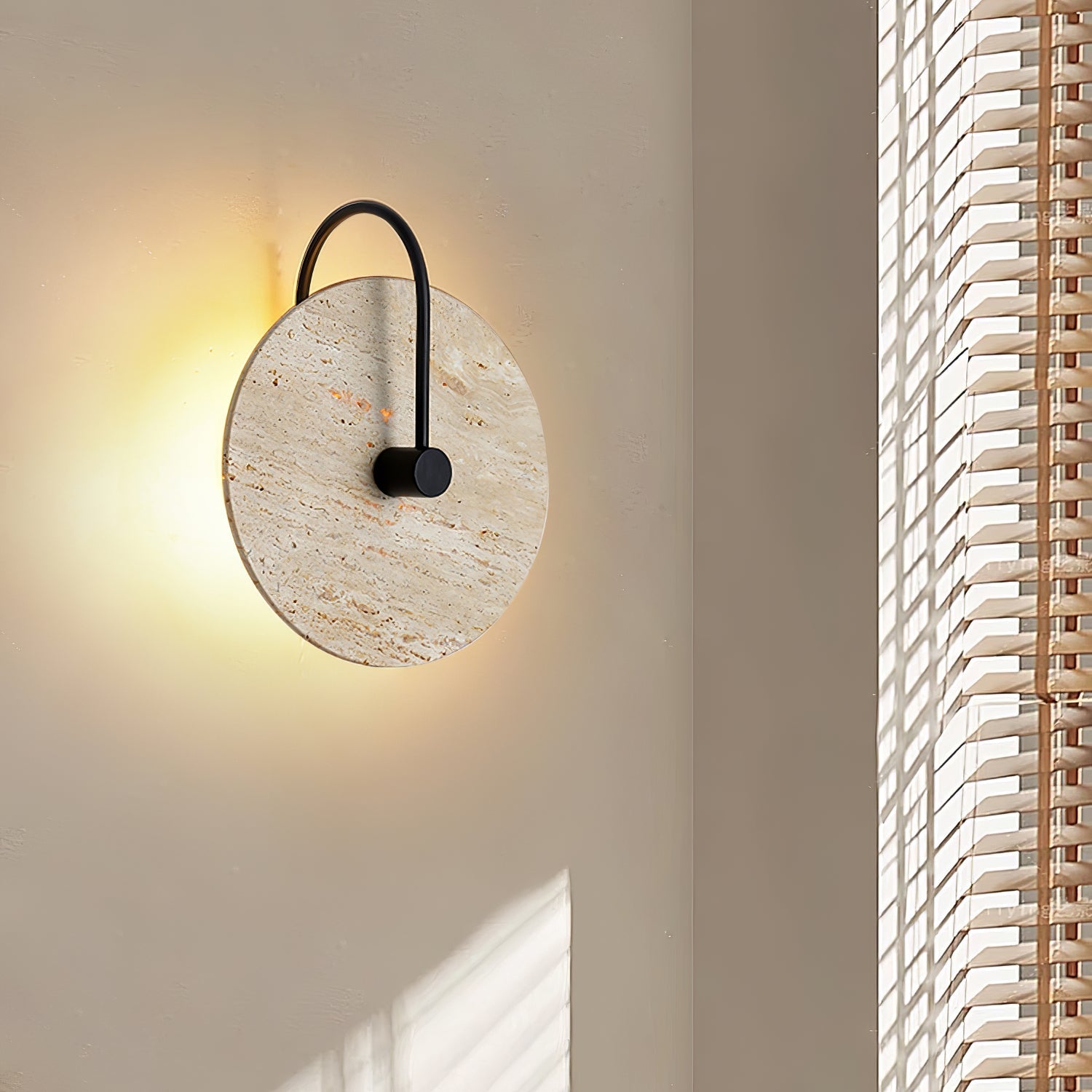 Kara Travertine Wall Light - Blowlighting