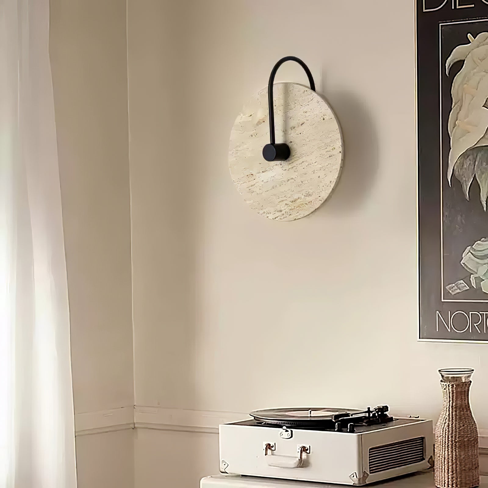 Kara Travertine Wall Light - Blowlighting