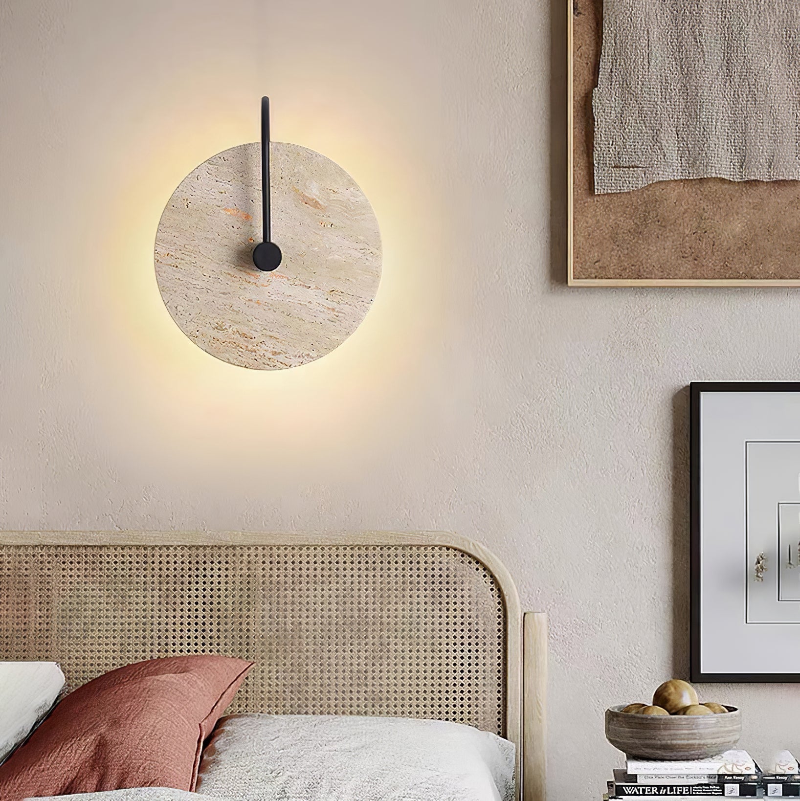 Kara Travertine Wall Light - Blowlighting