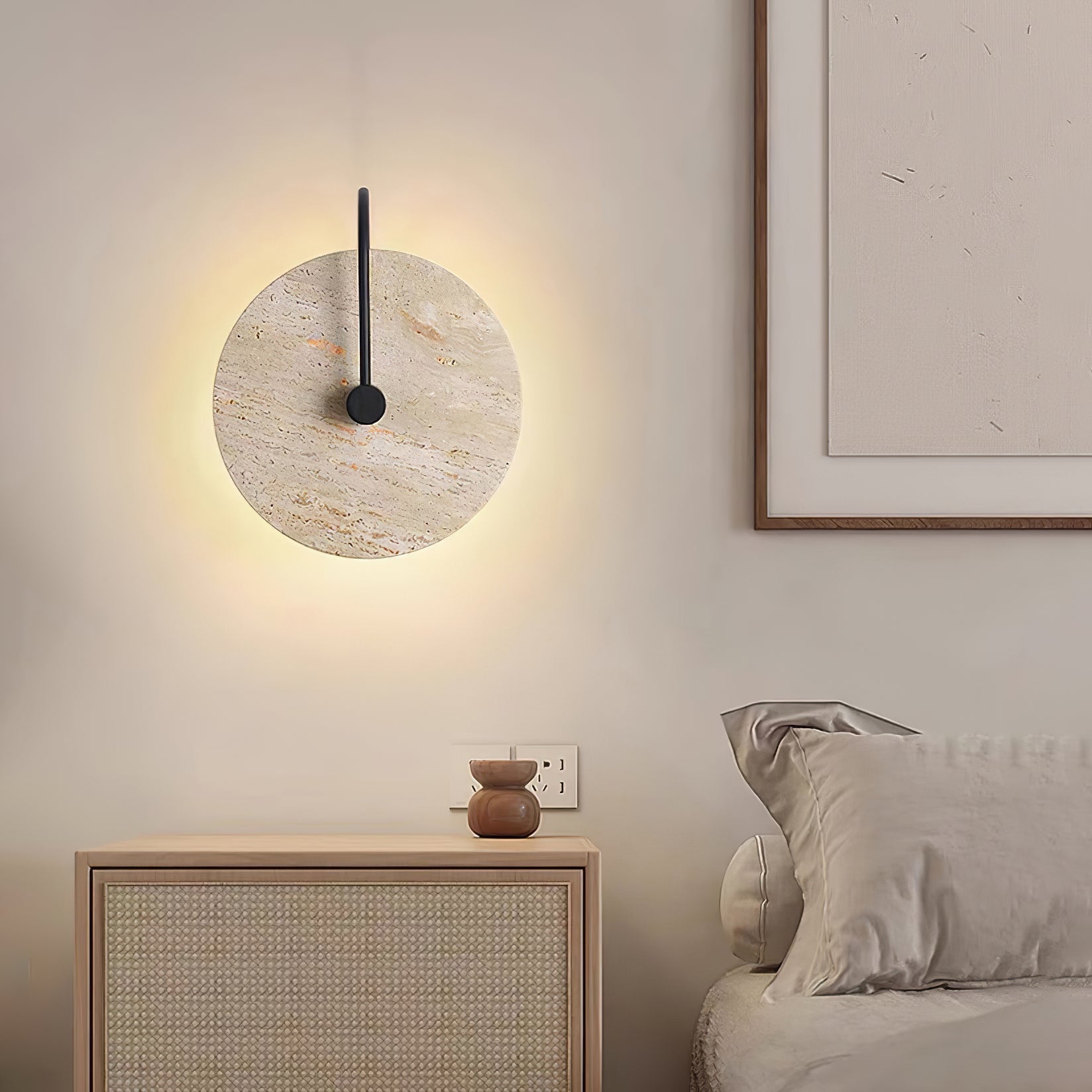 Kara Travertine Wall Light - Blowlighting