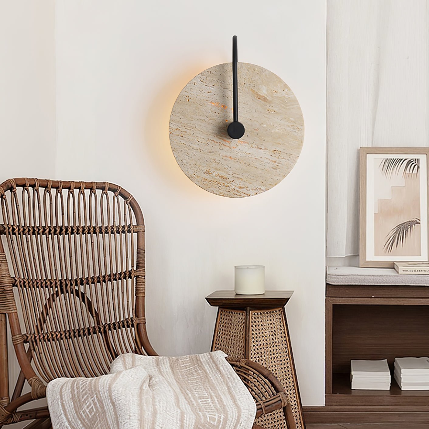 Kara Travertine Wall Light - Blowlighting