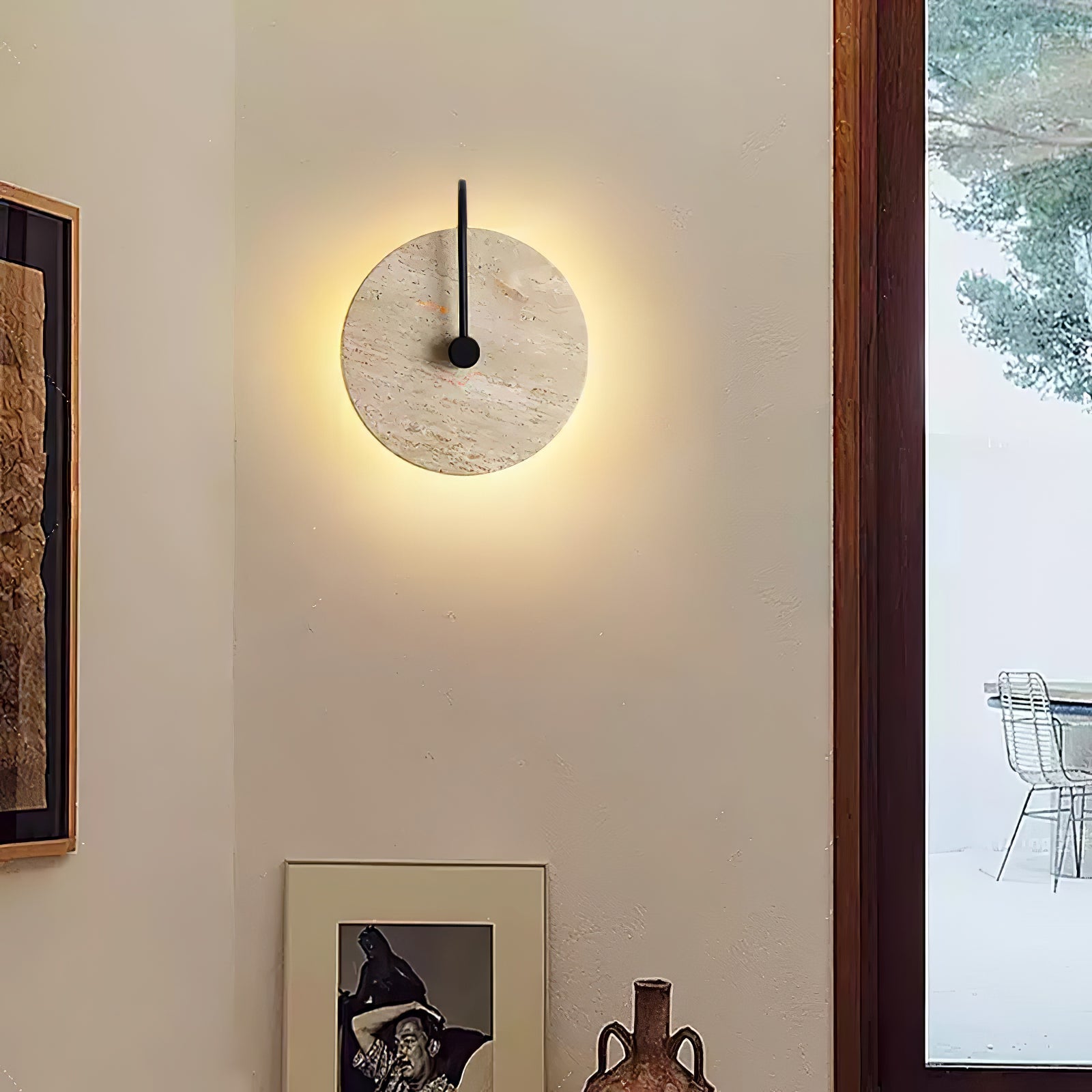 Kara Travertine Wall Light - Blowlighting