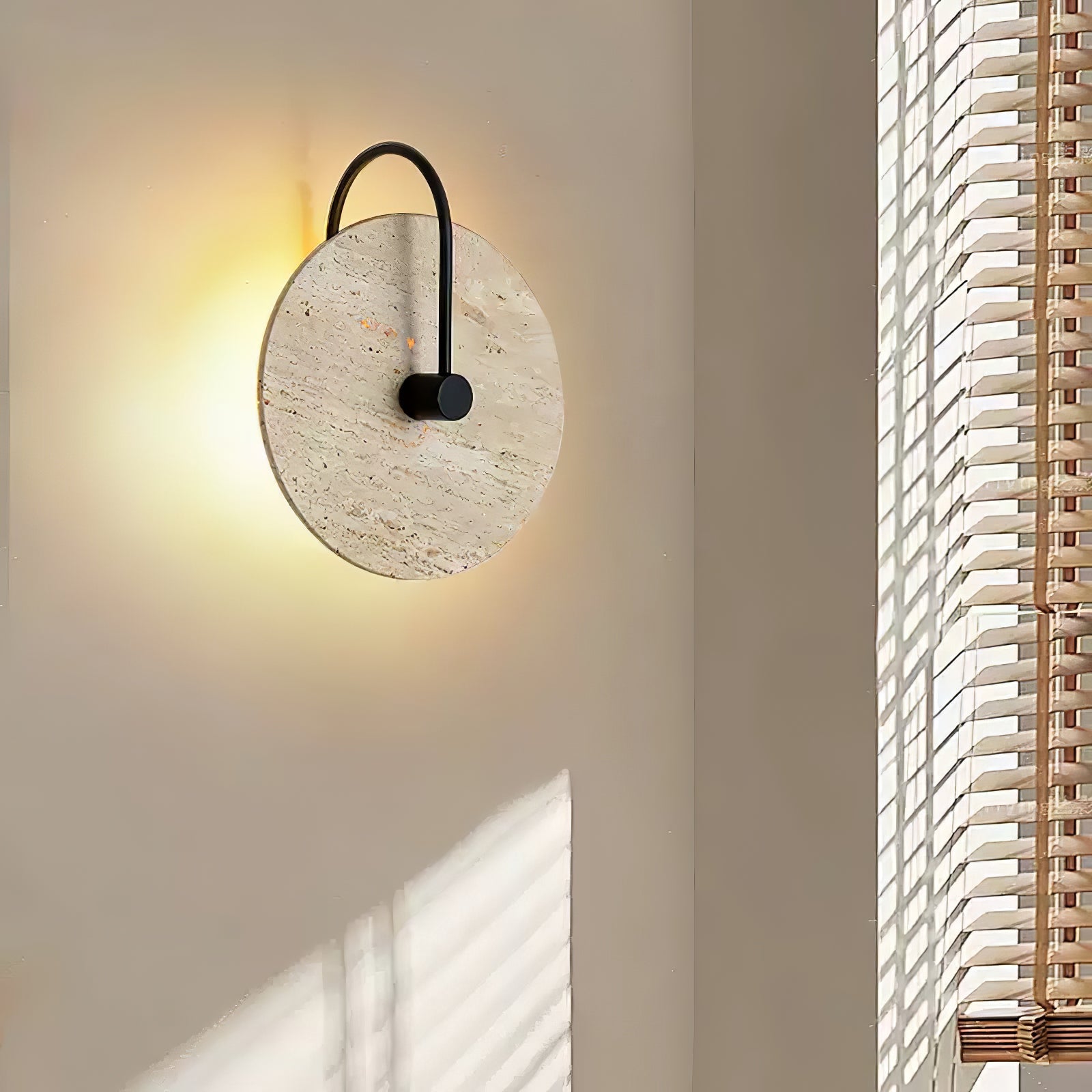 Kara Travertine Wall Light - Blowlighting