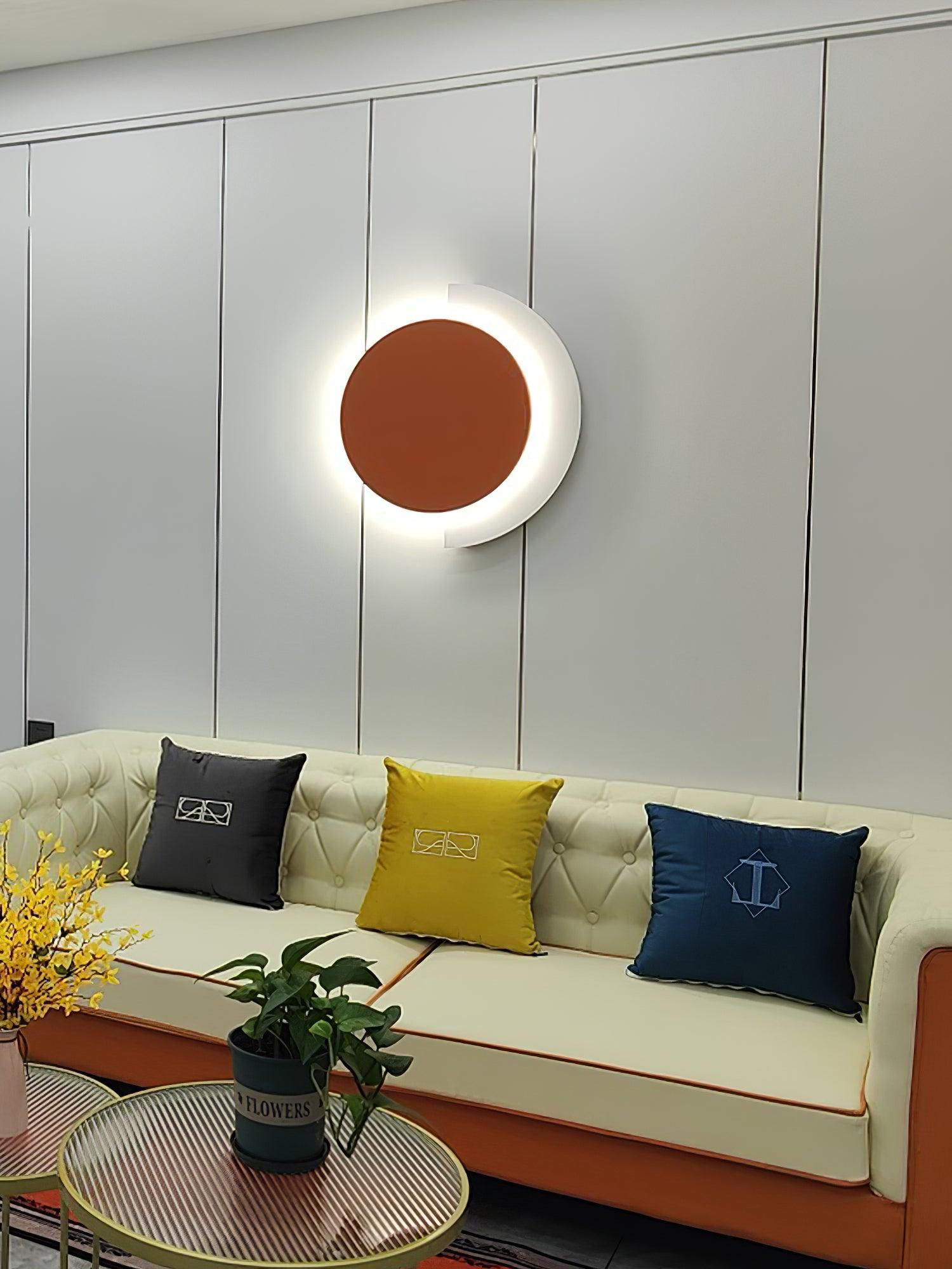 Rounded Abstract Art Sconce - Blowlighting