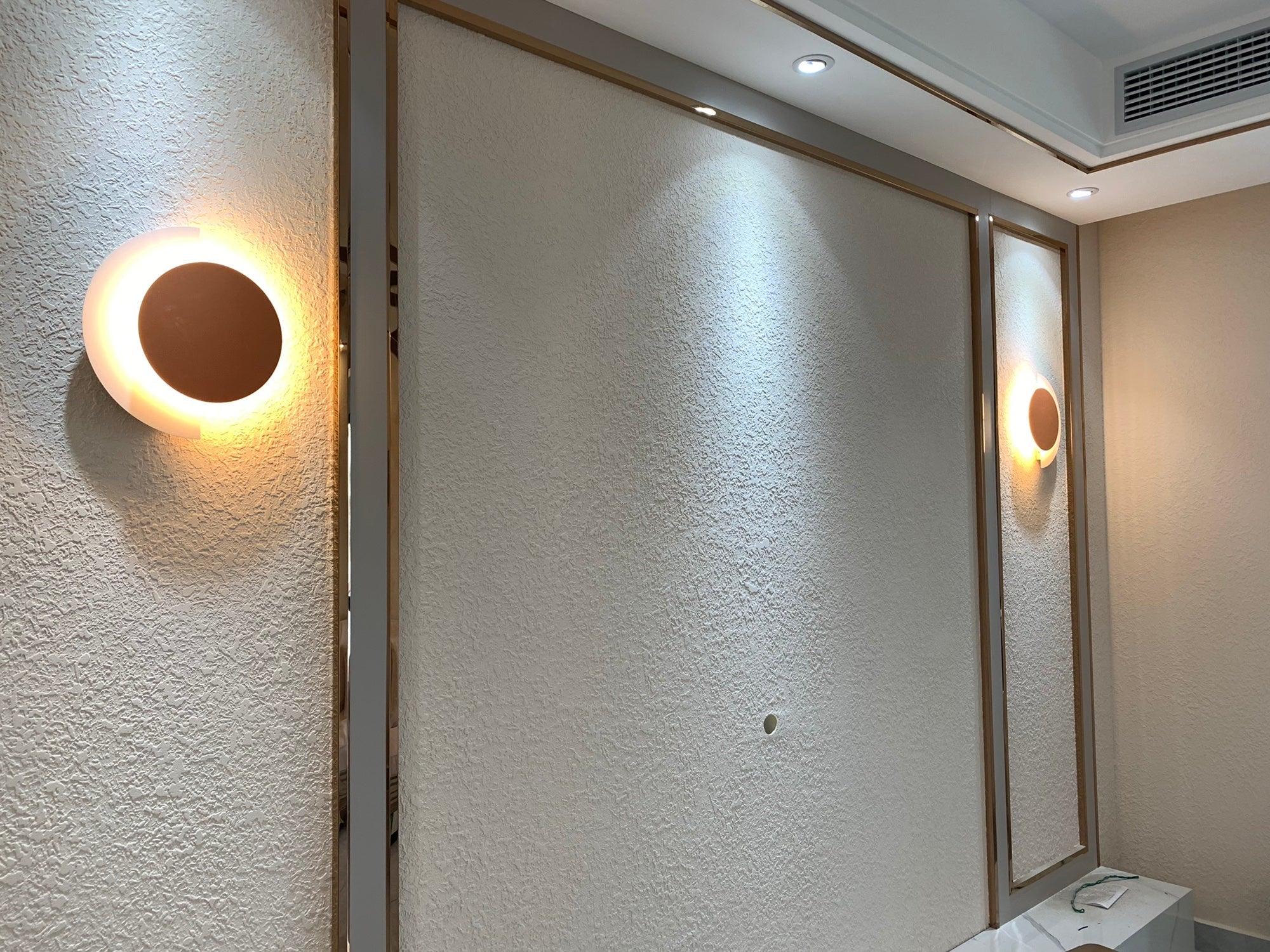 Rounded Abstract Art Sconce - Blowlighting