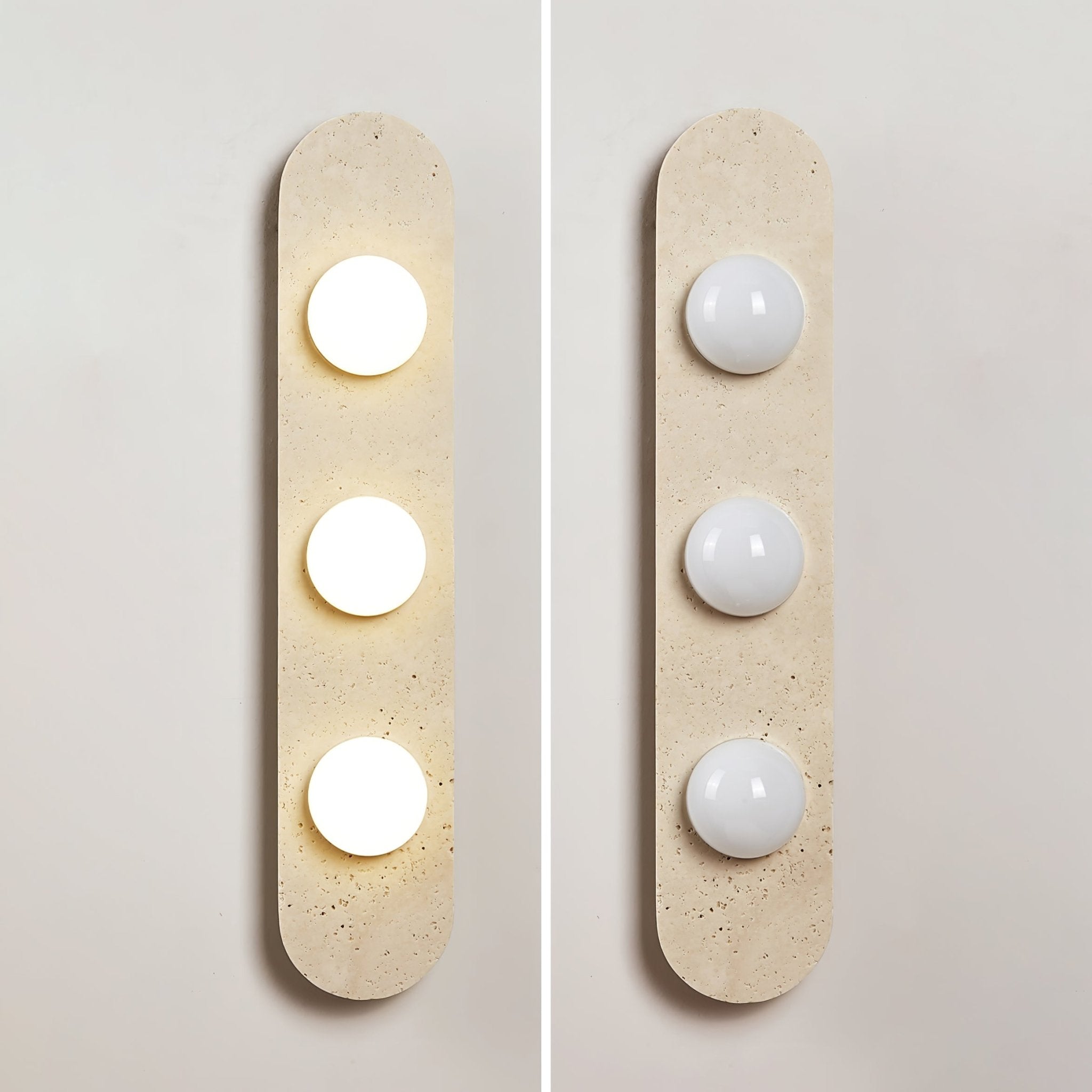 Zasoliel Minimalist Travertine Wall Light - Blowlighting