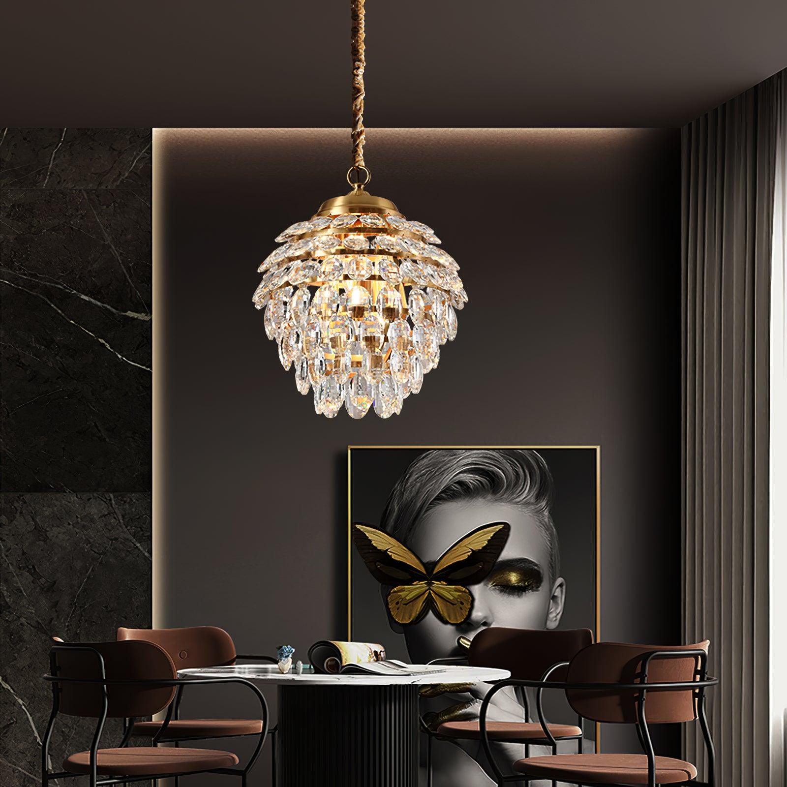 Roxanne Crystal Pendant Light - Blowlighting