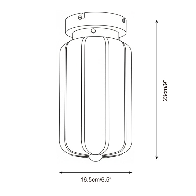 Ruby Modern Glass Streak Ceiling Light