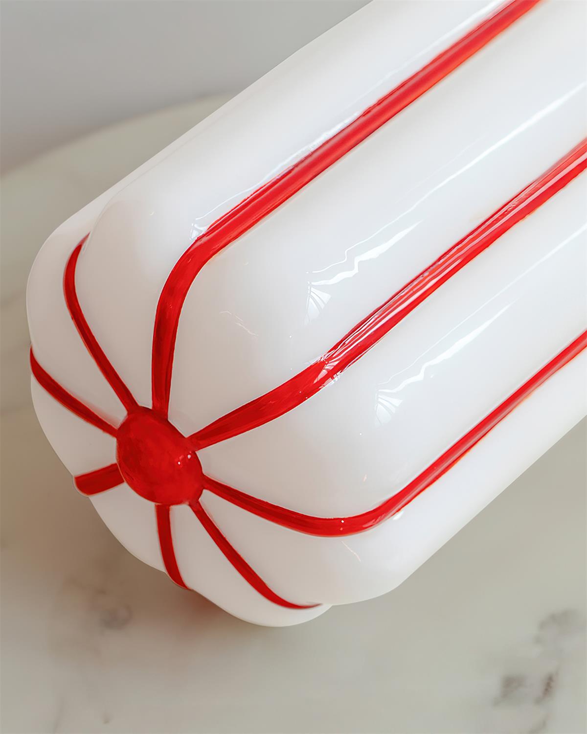 Ruby Modern Glass Streak Ceiling Light