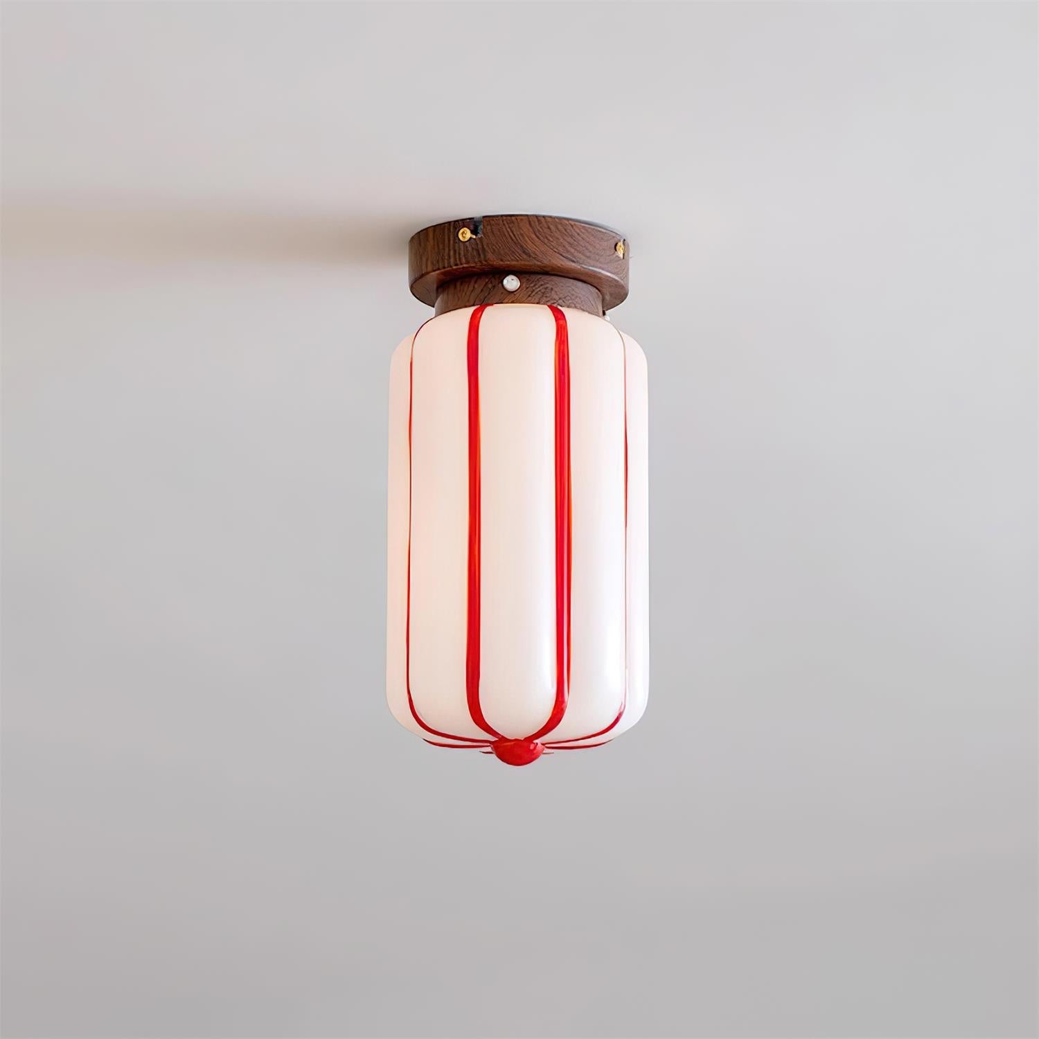 Ruby Modern Glass Streak Ceiling Light