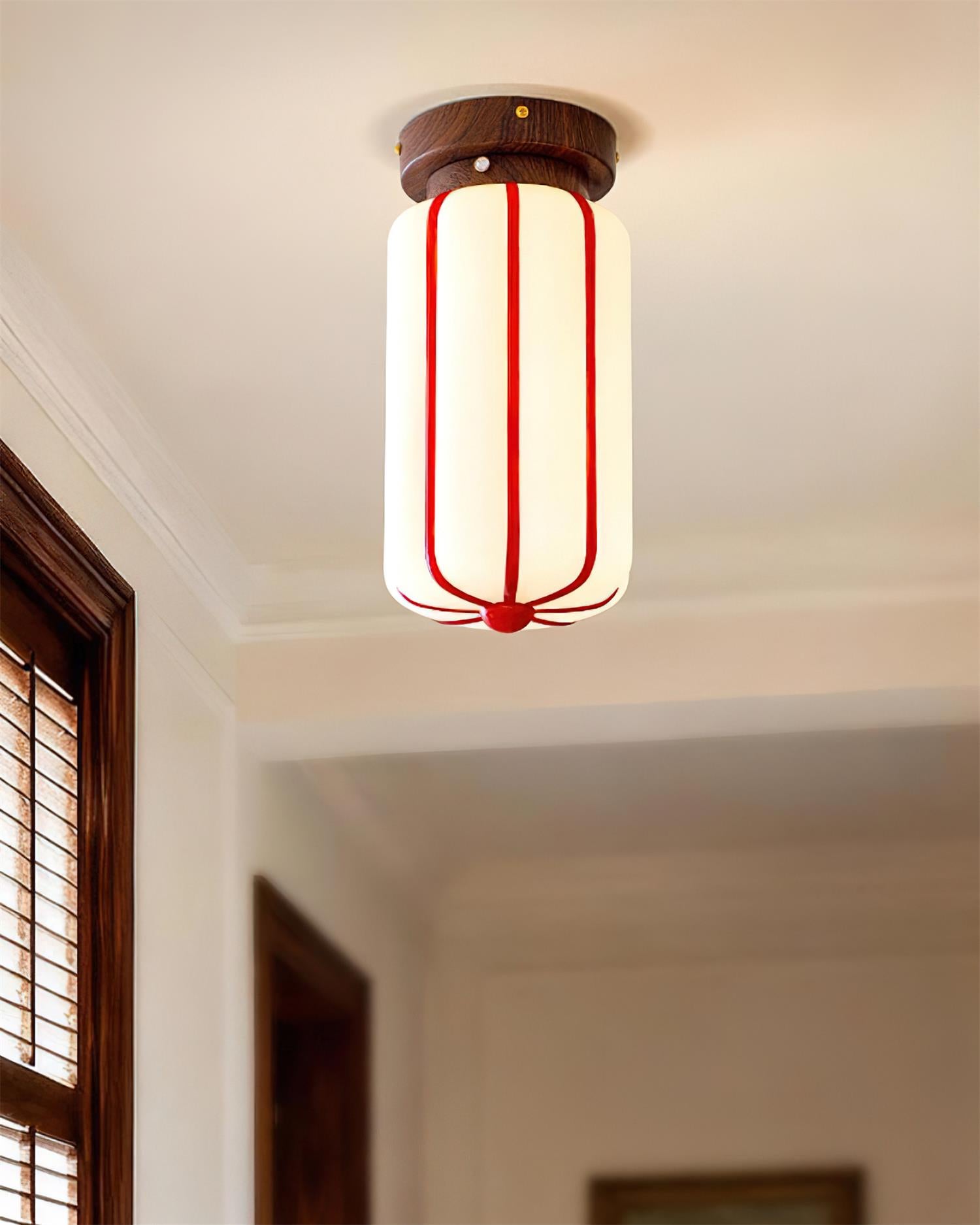 Ruby Modern Glass Streak Ceiling Light