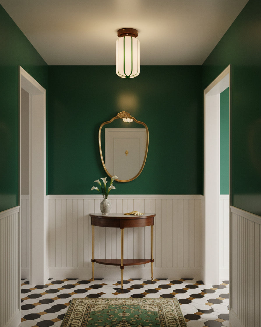 Ruby Modern Glass Streak Ceiling Light