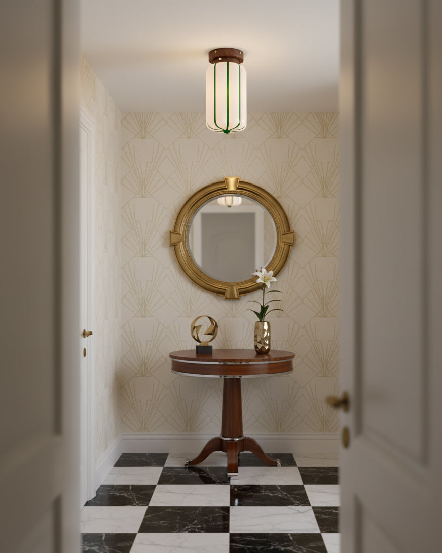 Ruby Modern Glass Streak Ceiling Light