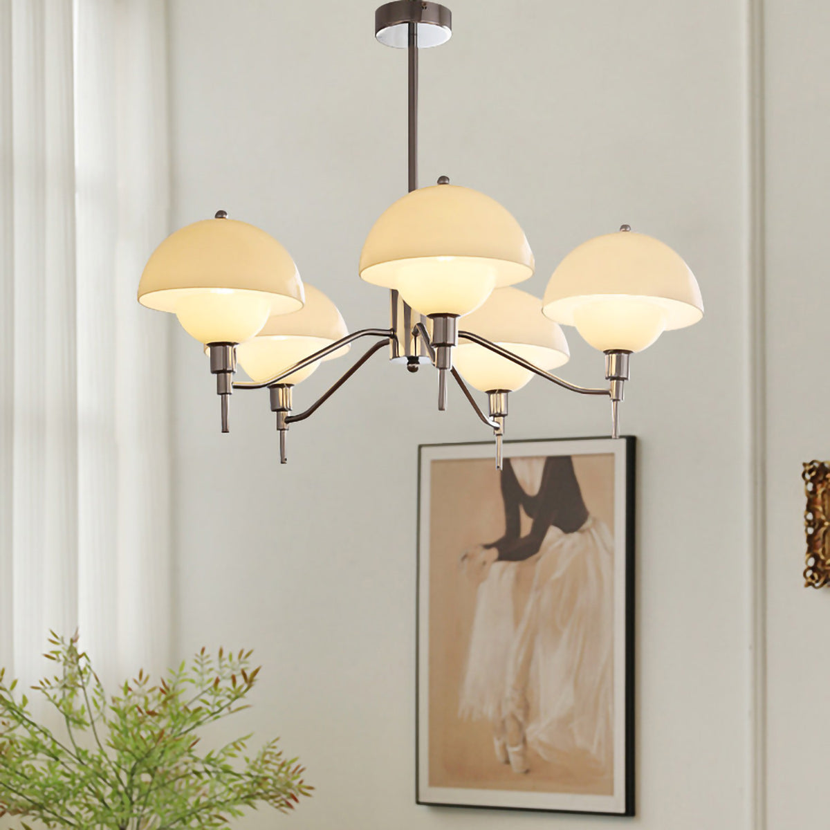 Ruhi Modern Glass Orb Chandelier