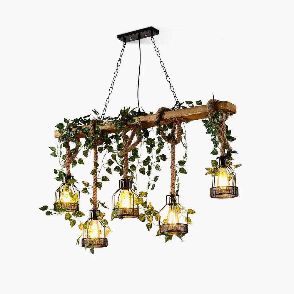 Rustic Wooden Chandelier - Blowlighting