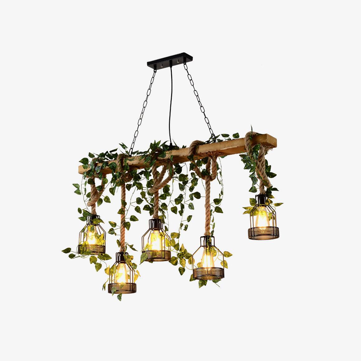 Rustic Wooden Chandelier - Blowlighting