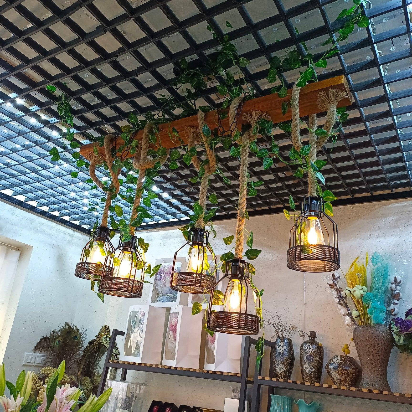 Rustic Wooden Chandelier - Blowlighting