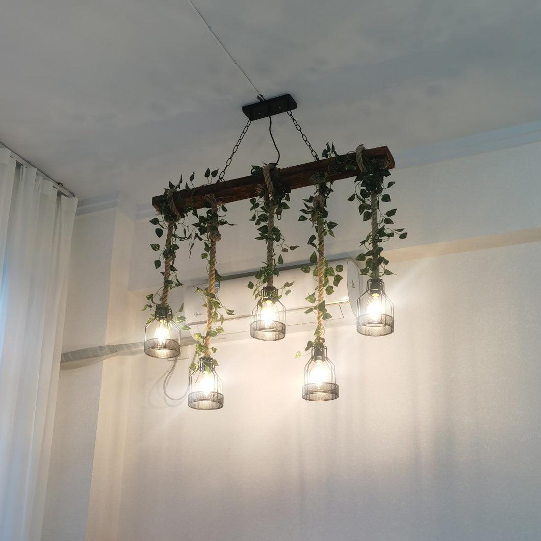 Rustic Wooden Chandelier - Blowlighting