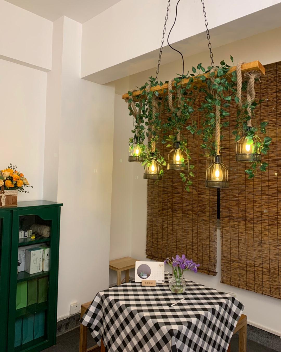 Rustic Wooden Chandelier - Blowlighting