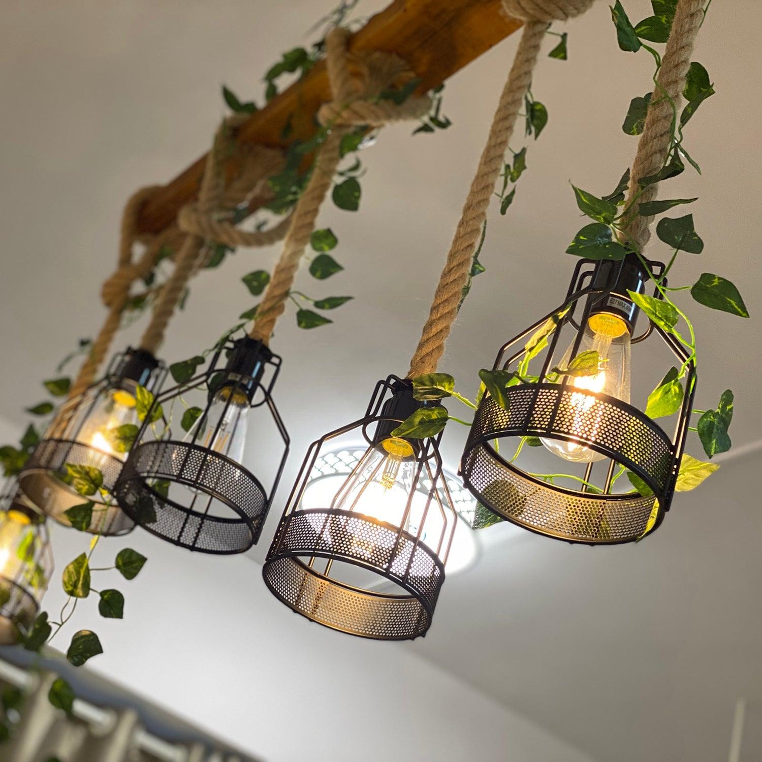 Rustic Wooden Chandelier - Blowlighting