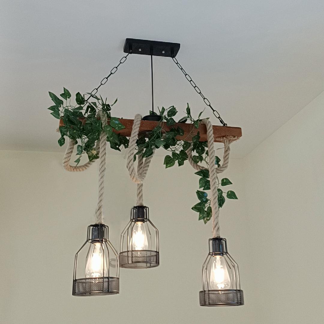 Rustic Wooden Chandelier - Blowlighting