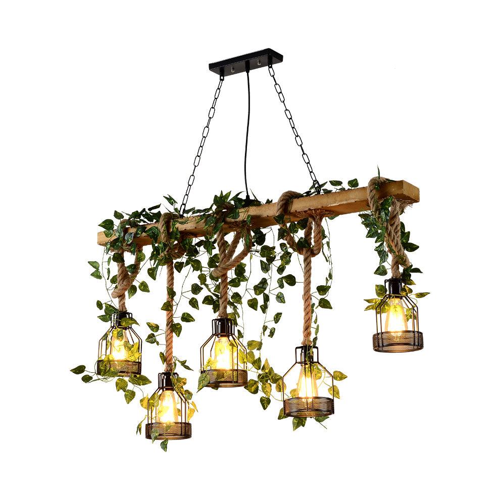 Rustic Wooden Chandelier - Blowlighting