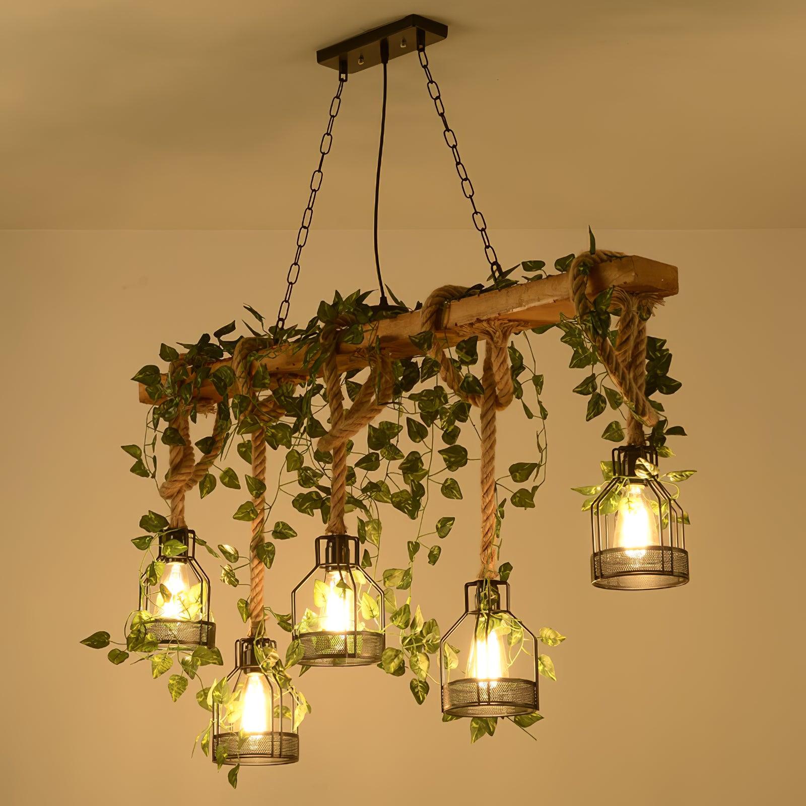 Rustic Wooden Chandelier - Blowlighting