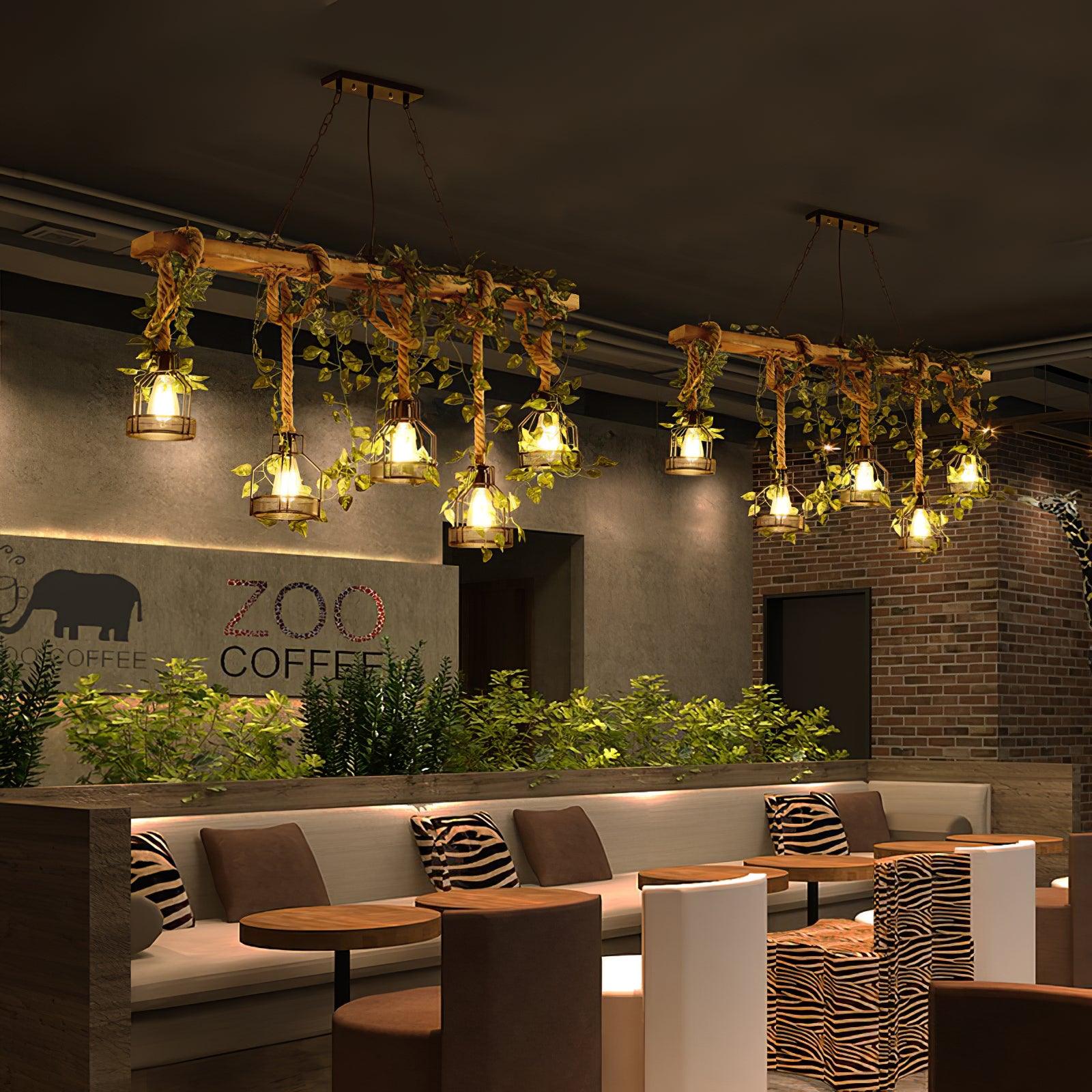 Rustic Wooden Chandelier - Blowlighting