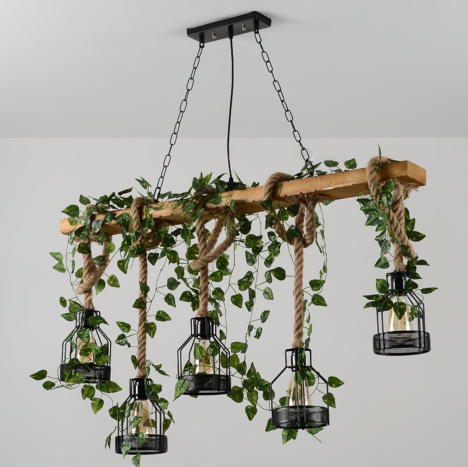 Rustic Wooden Chandelier - Blowlighting