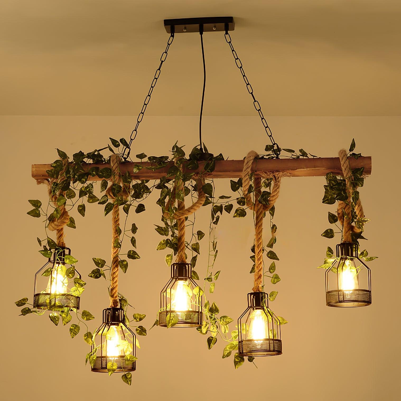 Rustic Wooden Chandelier - Blowlighting