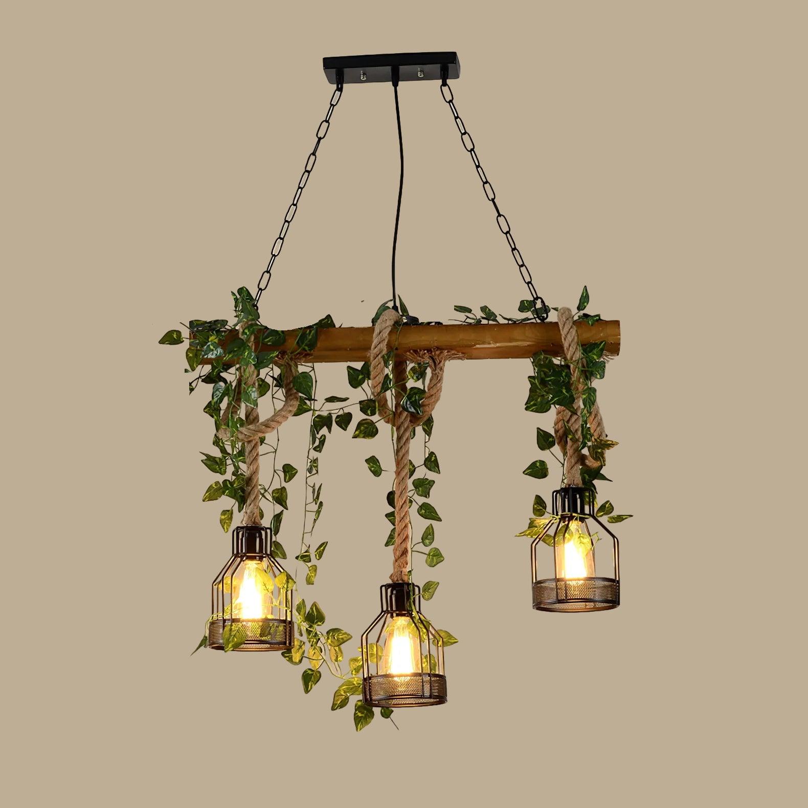 Rustic Wooden Chandelier - Blowlighting