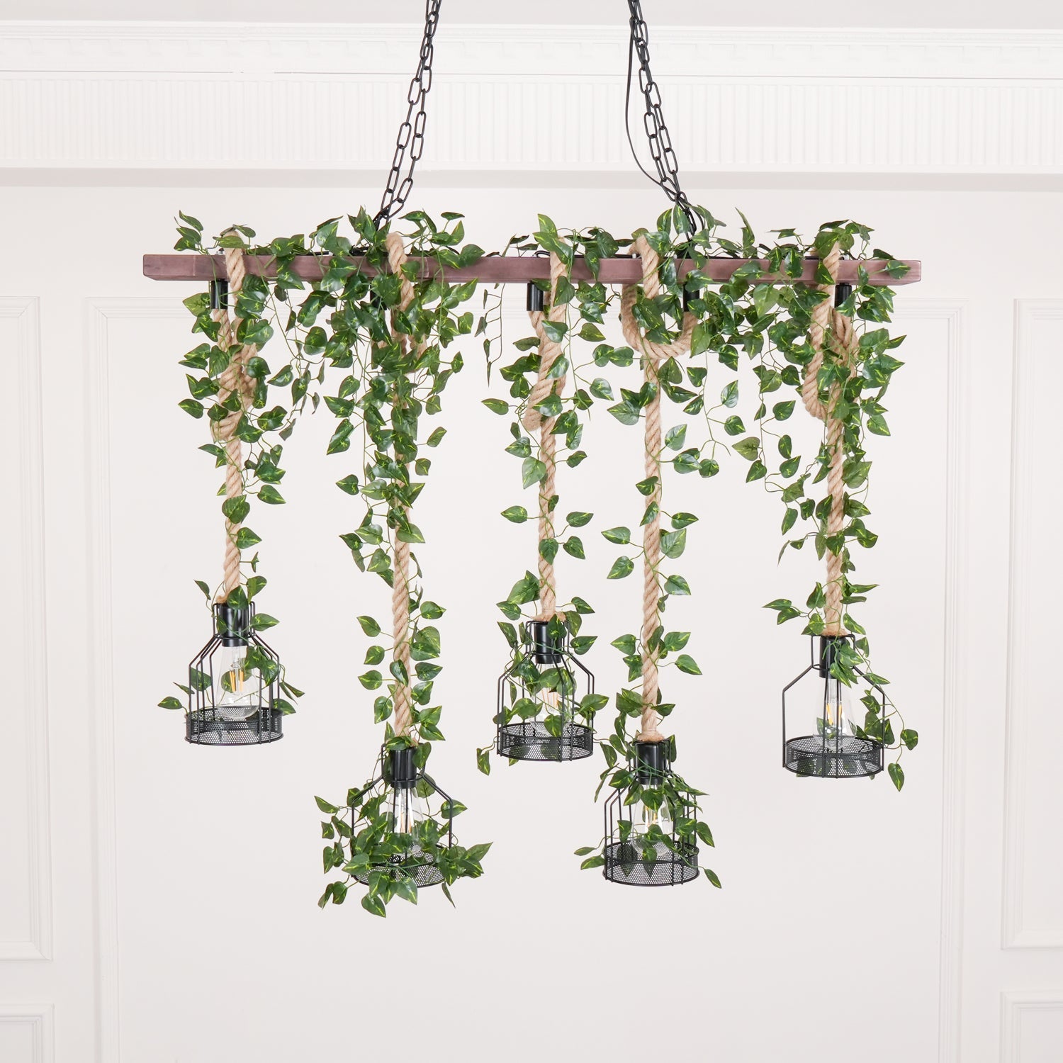 Rustic Wooden Chandelier - Blowlighting